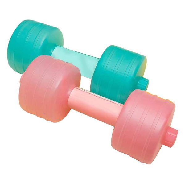 Random Water Filled Dumbbell, Adjustable Watered Dumbbells Hand Weight Fitness Equipment For Women Premium Plastic For Sports Exercise Weightlifting (,Green)