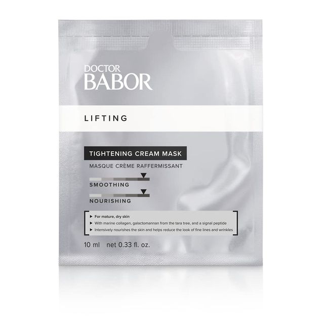 DOCTOR BABOR Tightening Cream Mask, Pflegende Anti-Aging Crememaske für reife & trockene Haut, mit Collagen, Ohne Duft- und Farbstoffe, 1 x 10 ml