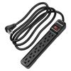 DEWENWILS 2-Pack Power Strip Surge Protector, 6Ft Long Extension Cord,6-Outlet