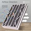 Air Bear Cub 16x25x3 Air Filter Replacement MERV 14 Plus Carbon 1 Pack