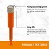 6pcs Quick-fit Diamond Drilling Bits Granite Marble Stone Hole aw Cut Tool