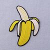 Banana Embroidered Applique Iron On Sew On Patch