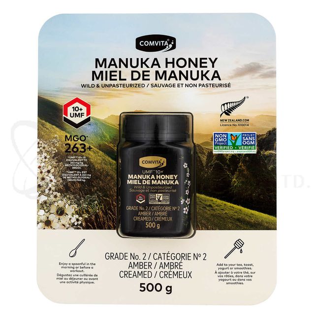 New Zealand Manuka Honey Comvita UMF 10+ (MGO263) 500g + 1 Multivitamin, 500g