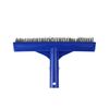 9.75" Blue Stainless Steel Brush for Cement Pools