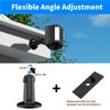 1 Pack Ring Camera Mount, Adjustable Mounting Bracket Holder Only Compatible with Ring Spotlight Cam Plus/Pro Battery, Accessories for Ring Surveillance Camera System(Black)