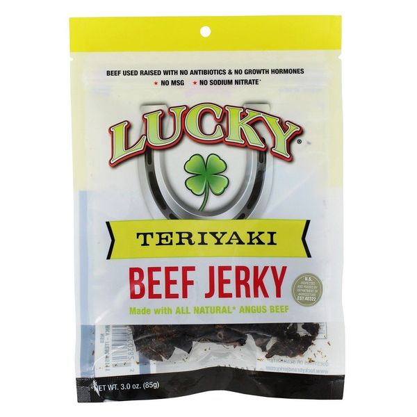 Lucky Beef Jerky - 3oz Slab (Teriyaki, 1 Pack)