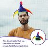NUOLUX Multicolor Costume Jester Clown Mardi Gras Hat