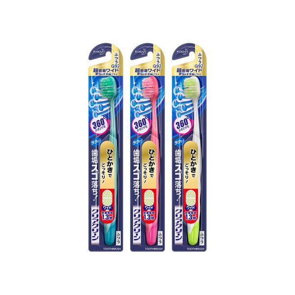 Clear Clean Toothbrush, Tooth Face & Gap, Plus, Super Adhesion, Wide, Normal, 1 Piece (*Color Not Selectable)