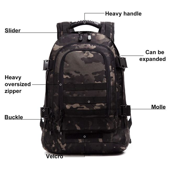 Long's Peak Tactical Hiking Backpack - OD Military Green