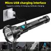 Rechargeable LED Flashlight Tactical Police Super Bright Torch 3 Mode Light Lamp