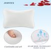 Bath Pillow for Tub, Non Slip, Breathable Soft, Comfortable Head Neck Support, Machine Washable, 2 Suction Cups(Off White)
