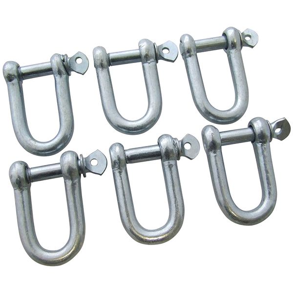 Am-Tech 12mm (M12) D-Shackles (6 Piece)