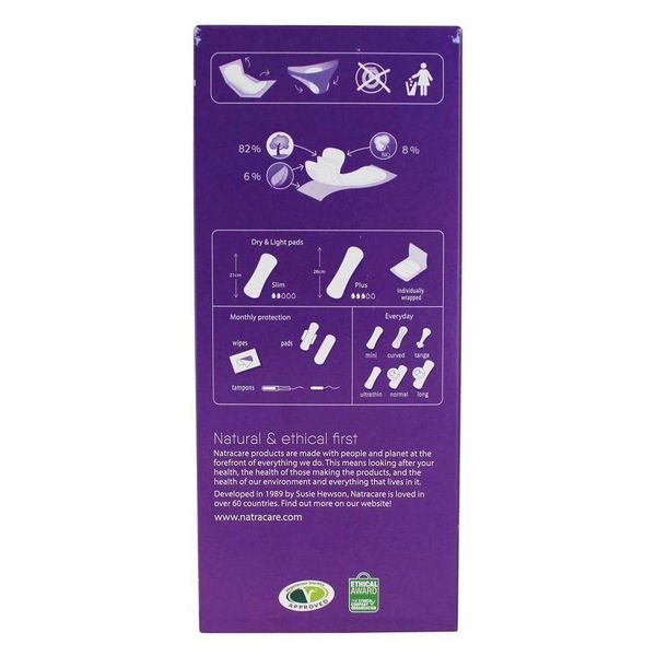 NATRACARE PADS,DRY&LIGHT,INCONTINCE, 20 CT