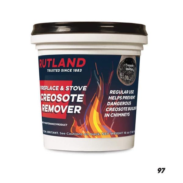 Rutland Dry Cresote Remover Chimney Wood Stove Cleaner Furnace Fireplace 1 lb