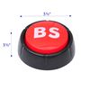 BS Button - This Button Says "BS" in 10 Different Voices By Allures & Illusions,Red,black