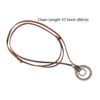 BNQL Eyeglass Holder Necklace O Ring Adjustable Leather Strap Necklace (B)