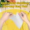 100 Precut Sheets Tear Away Embroidery Stabilizer Backing, Fabric Stabilizer