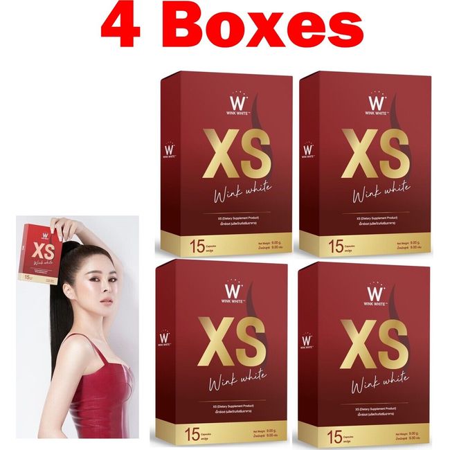 4 X WINK WHITE XS Dietary Supplement Weight Control Morosil S