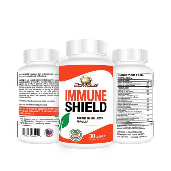 IMMUNE SHIELD Formula Immune Booster by Rise-N-Shine