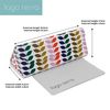 LAGO TERRA Premium Printed Foldable Triangular Glasses Case - Kaleidoscopic
