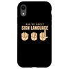 iPhone XR Deaf Ear hearing loss ASL learning - Ask me Sign Language Case