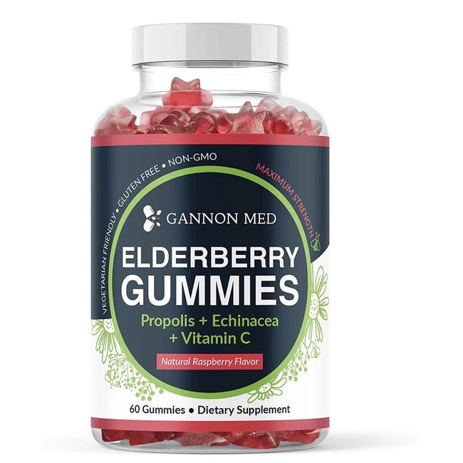 GANNON MED Elderberry Gummies for Kids & Adults - Effective Immune Support