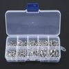 Flat Head Solid Rivets, 500 Pieces Aluminium Flat Countersunk Head Solid Rivets with Rivet Box M2 3 mm - 18 mm Length, Solid Rivets