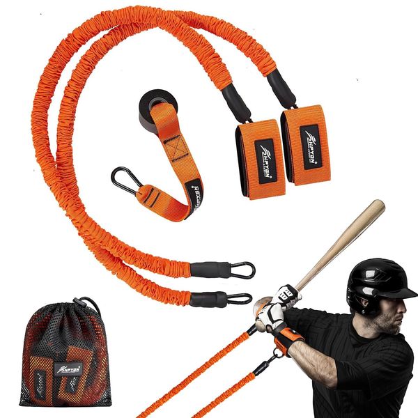 100LBS Baseball Resistance Bands, Baseball Training Equipment, Arm Bands for Youth & Adult Athletes Improve Pitching Batting, Arm Strength, Flexibility, Rotational Speed, Arm Bands Baseball