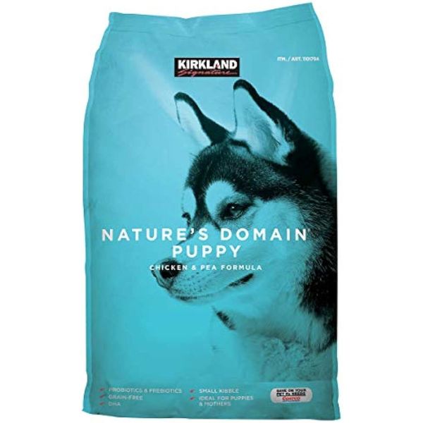 Kirkland Signature Nature's Domain Puppy Formula Chicken & Pea Dog Food 20 lb.