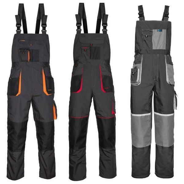Classic Dungarees Work Trousers, red