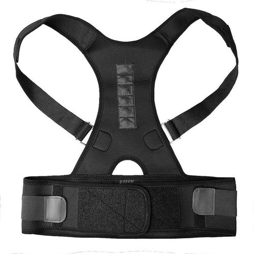 Progoco Magnetic Posture Corrector,Adjustable Posture Corrector Back Shoulder Lumbar Waist Support Belt for Men and Women for Improving PosturePain Relief Size M