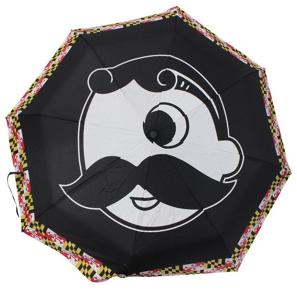 Natty Boh Logo w/ Maryland Flag Outline / Compact Umbrella - 1