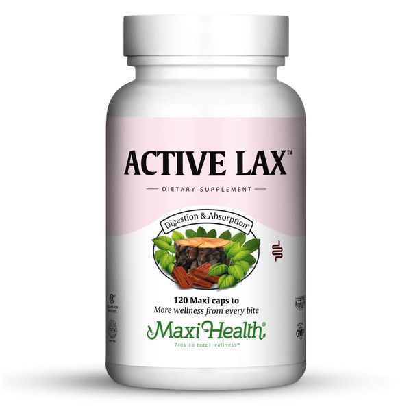 Maxi Health Active Lax - Laxative Support Capsules, 120 Count, PL