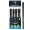 Martello Stallion Pull Cap Gel Ink Pens Black (7pk)