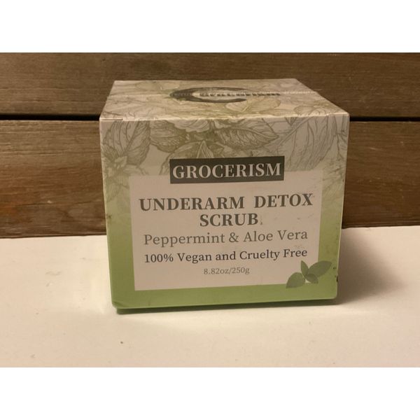 Under Arm Detox Scrub Peppermint & Aloe Vera Exp Date 8/2025 + Sealed