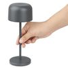 Olympia Siena Table Lamp Round Dome Grey - 200mm
