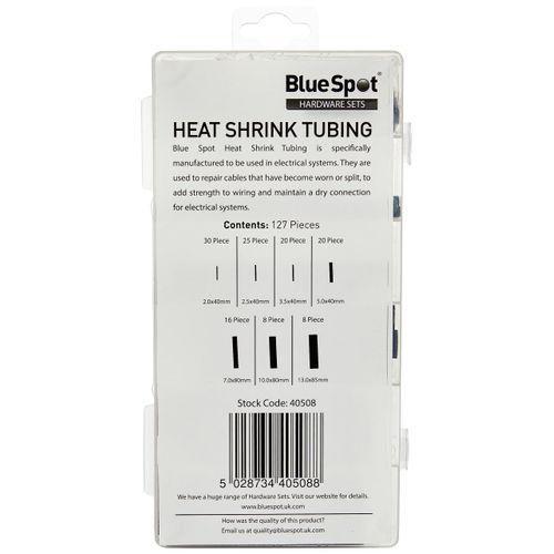 Blue Spot Tools 40508 127 Piece Heat Shrink Tubes