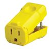 Leviton 021-05259-0PB Cord Connector, Yellow