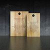 Personalised Carved Solid Oak Chopping and Serving Board, Lords Prayer design