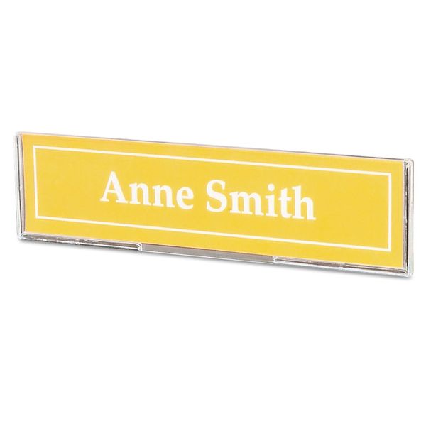 deflecto Superior Image Cubicle Nameplate Sign Holder, 8.5 x 2 Insert, Clear