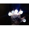 C&H Solutions Shining White Clear LED Flashing Jelly Bumpy Finger Rings (12 Ct)
