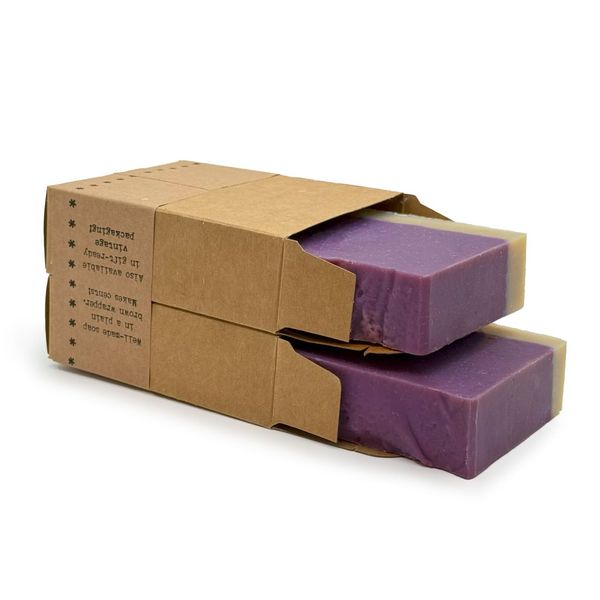 Just Like Jane™ Huckleberry Pie Handmade Soap | 5 oz Bars | Packaging: Plain Jane (2 bars)
