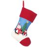 Dibor Two Novelty Festive Quilted Penguin Reindeer Sock Stocking Pair
