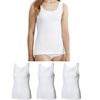 Romberg Women's Tank Top, Pack of 3 Made from Sustainable Organic Cotton (GOTS Certified), White