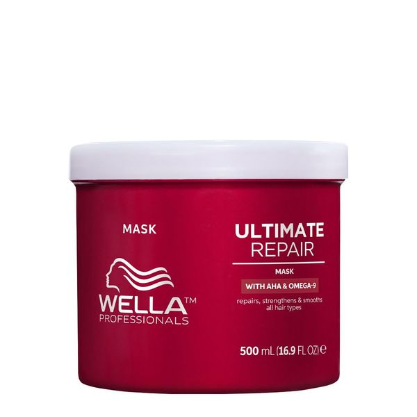 Wella Professionals Ultimate Repair Deep Hair Mask - Hair Care for Broken Hair with AHA and Omega 9 - Repairing Hair Treatment for Damaged Hair - 500ml