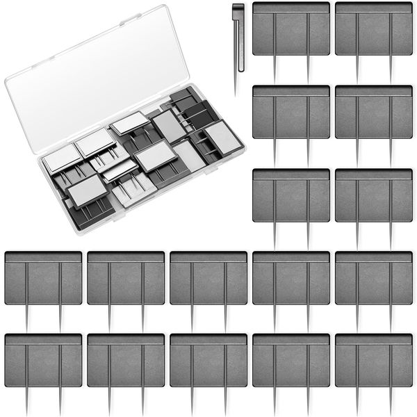 40 Pcs Black Cubicle Pins Partition Pins Cubicle Accessories Fabric Partition Nameplate Brooch for Office Brooch Decor, Office Signs, Furniture, Fabric Mounting