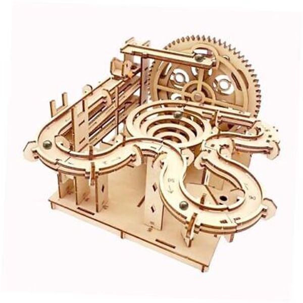 3D Puzzle Wooden Marble Run for Adults DIY Mechanical Puzzle multitrack