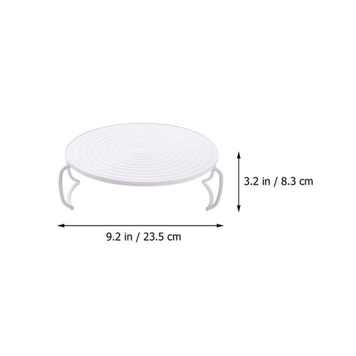 Cabilock 2PCS Steaming Rack Microwave Rack Plate Cover Plastic Steamer Rack Food Tray Shelf for Oven Pressure Cooker Kitchen Accessory