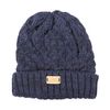 Aran Traditions Ribbed Beanie Hat (Navy)