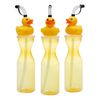 Yellow Rubber Duck Plastic Reusable Cups with Lids & Straws - 16 oz, 6 Count